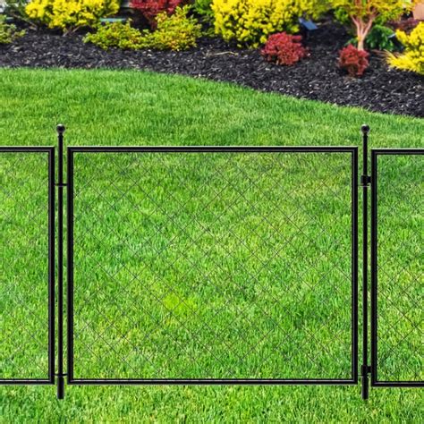 3ft x 4ft black metal fencing box of 5|4x3 fence system.